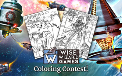 Wise Wizard Games April Coloring Contest!